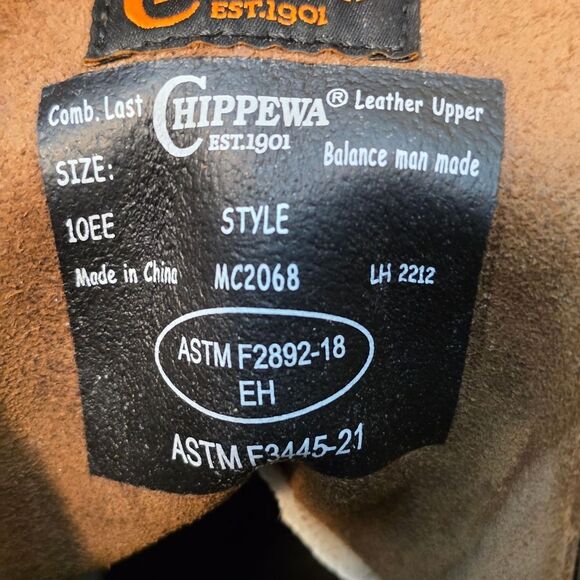 Chippewa Classic 2.0 Pecan Brown Limited Edition 6" Boots MC2068 10 EE Wide - Picture 7 of 7